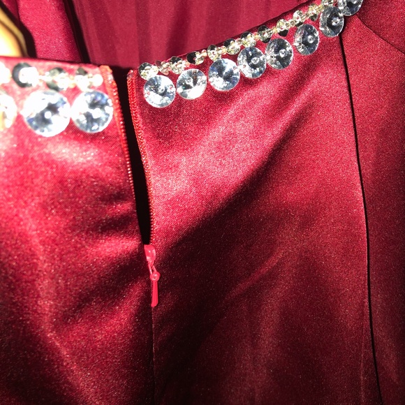 Red Designer Dress - Picture 5 of 5